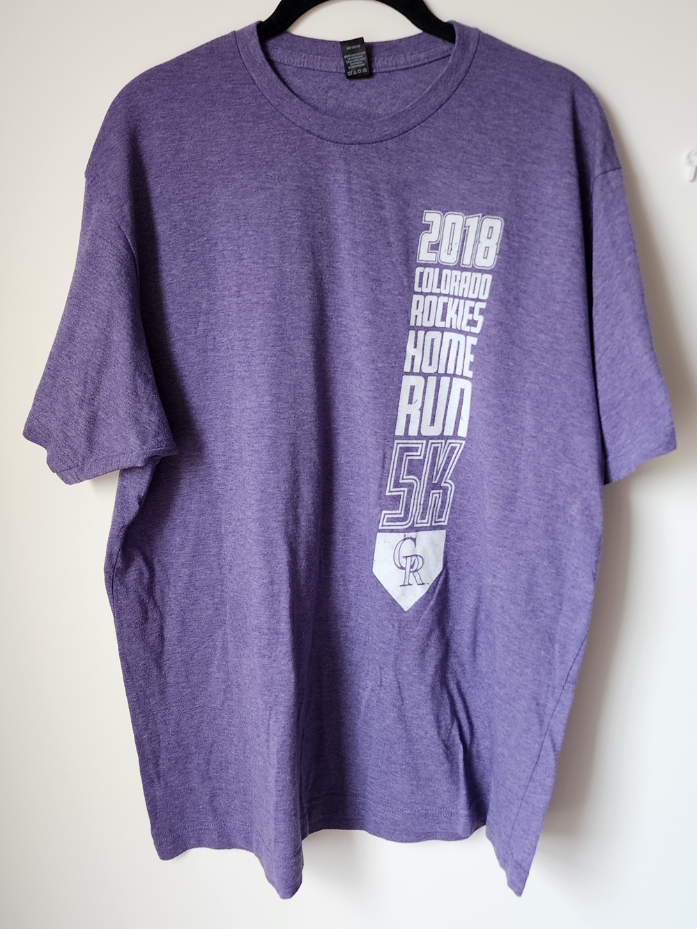 2018 Colorado Rockies Home Run 5K Purple T-Shirt